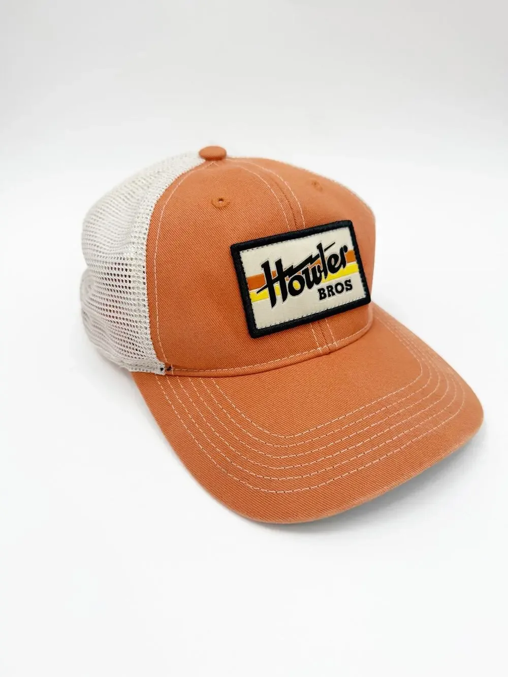 Howler Brothers Hat Men's Electric Standard Adjustable Snapback Orange Mesh